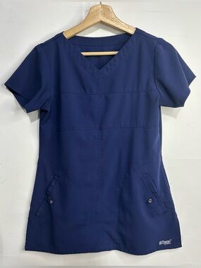 5 for $25🔥Grey's Anatomy Navy Scrub Top Small